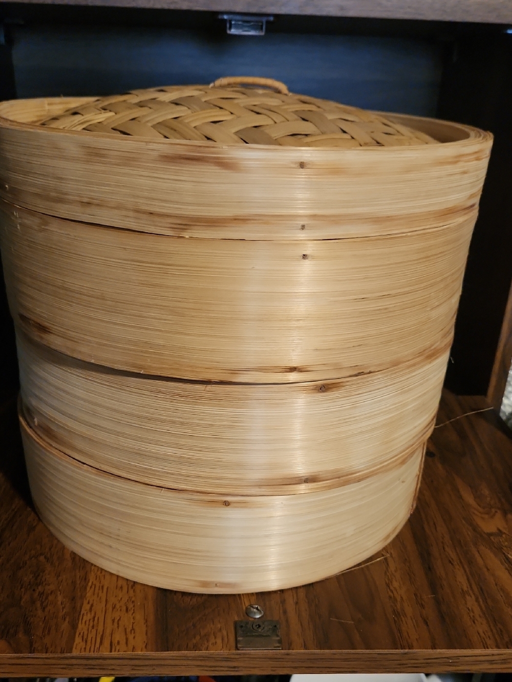 Natural Bamboo Steamer Basket - 3-Tier (Natural)
